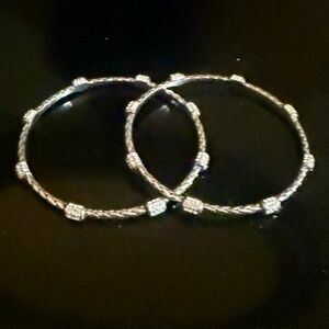 A pair of Brighton Meridian Petite Bangles